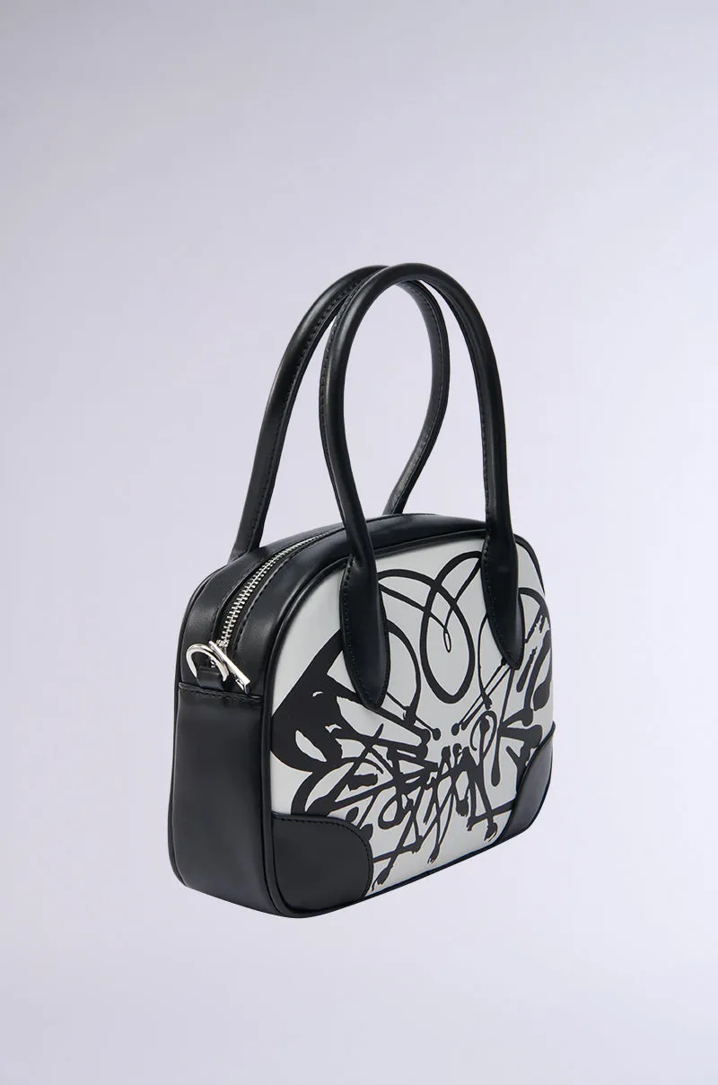 LIFE IN B&W PRINTED PURSE
