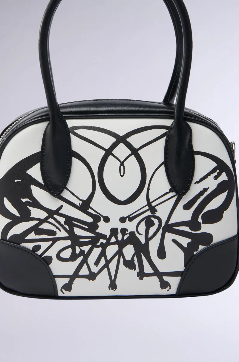 LIFE IN B&W PRINTED PURSE