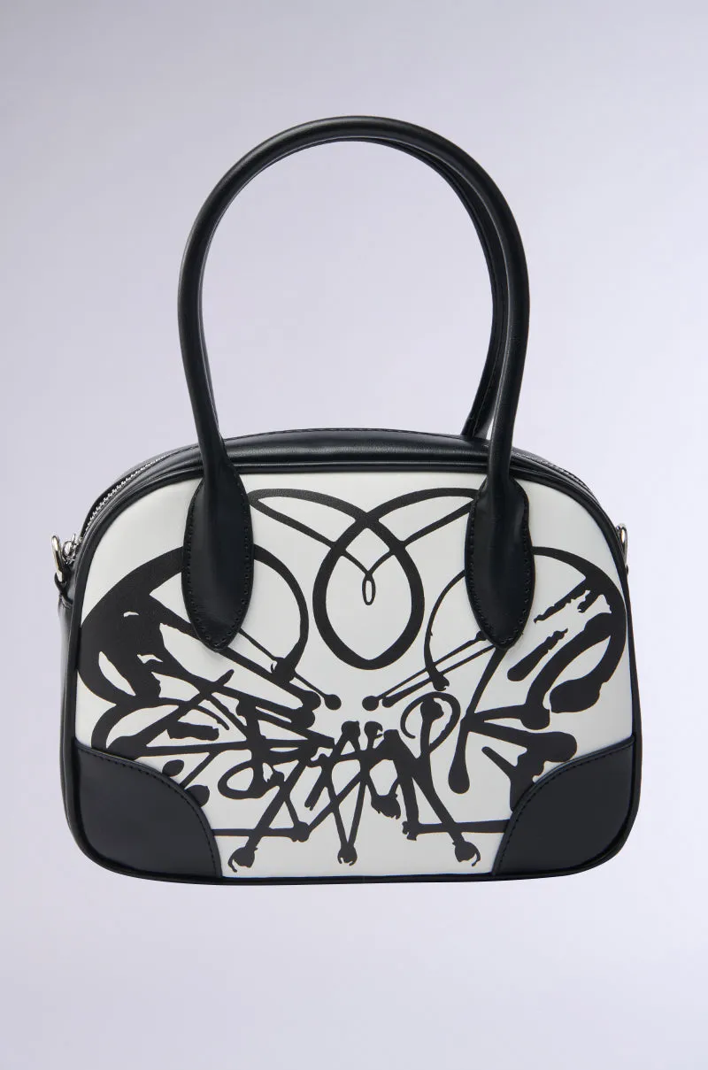 LIFE IN B&W PRINTED PURSE