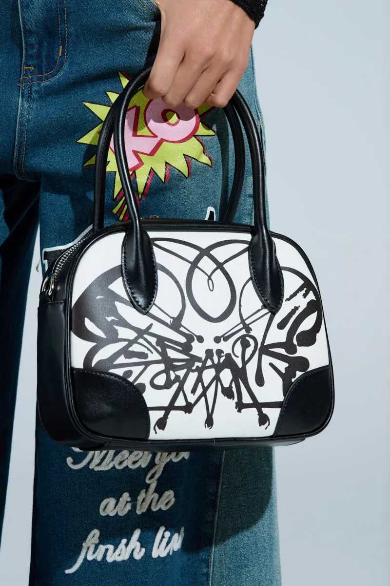 LIFE IN B&W PRINTED PURSE