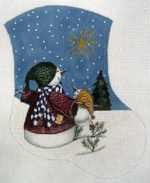 LK-34 Snow People and Shining Star Mini Sock