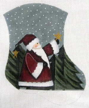 LK-35 Santa and Star Mini Sock