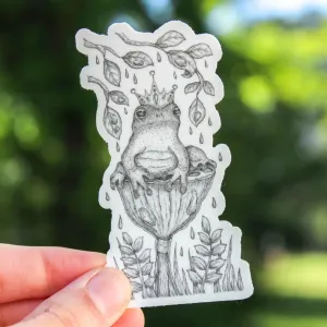 Lotus Prince Frog Sticker