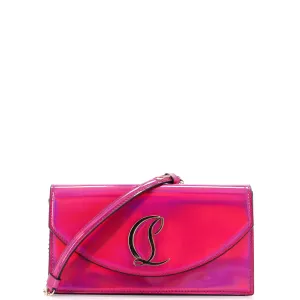 Loubi54 Chain Clutch Metallic Leather