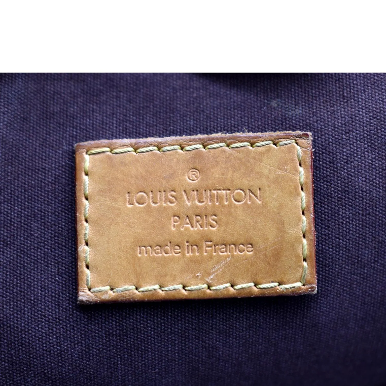 LOUIS VUITTON Alma GM Monogram Vernis Leather Satchel Bag Amarante