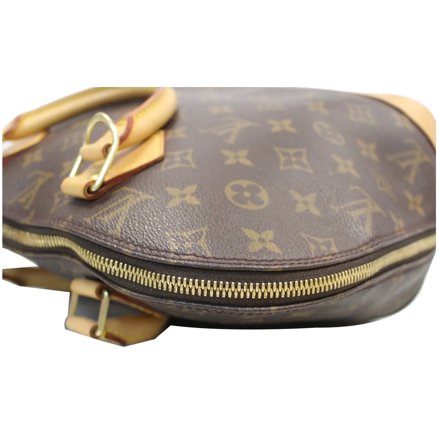 LOUIS VUITTON Alma Monogram Canvas Satchel Bag Brown - 20% OFF