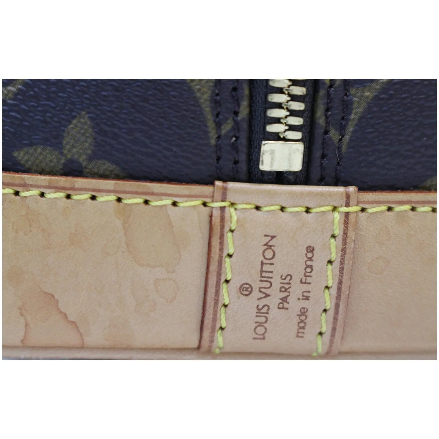 LOUIS VUITTON Alma Monogram Canvas Satchel Bag Brown - 20% OFF