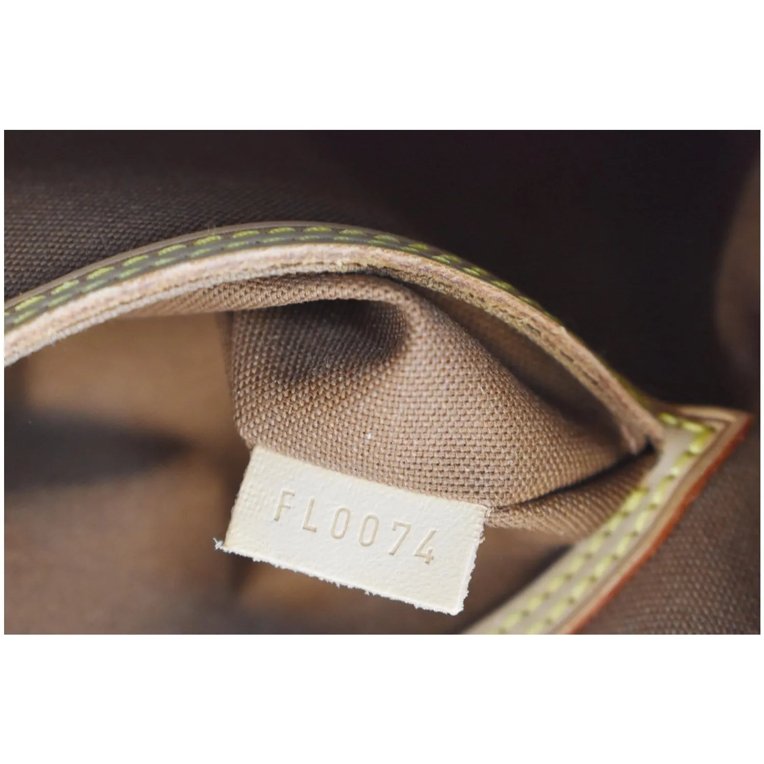LOUIS VUITTON Alma PM Monogram Canvas Satchel Bag Brown