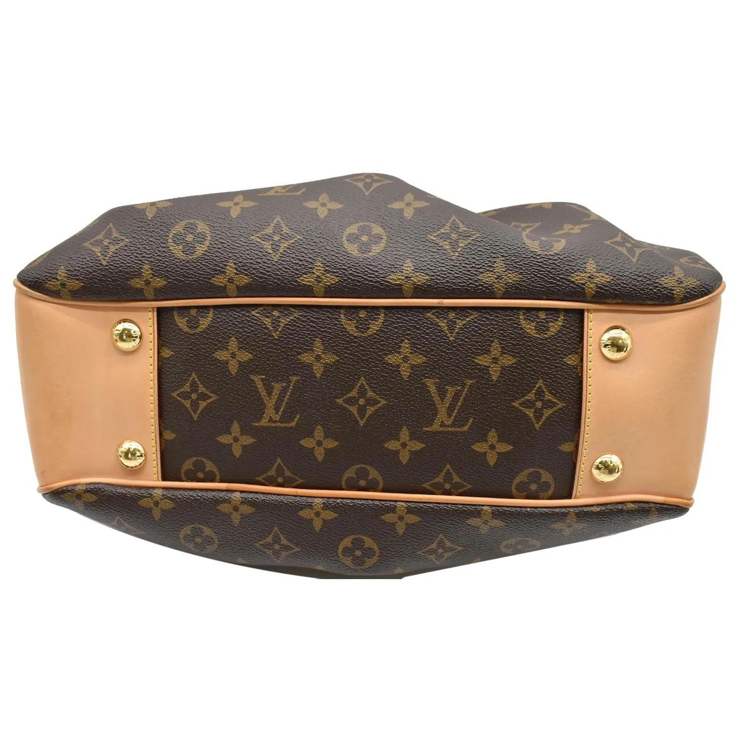 LOUIS VUITTON Boetie PM Monogram Canvas Satchel Bag Brown