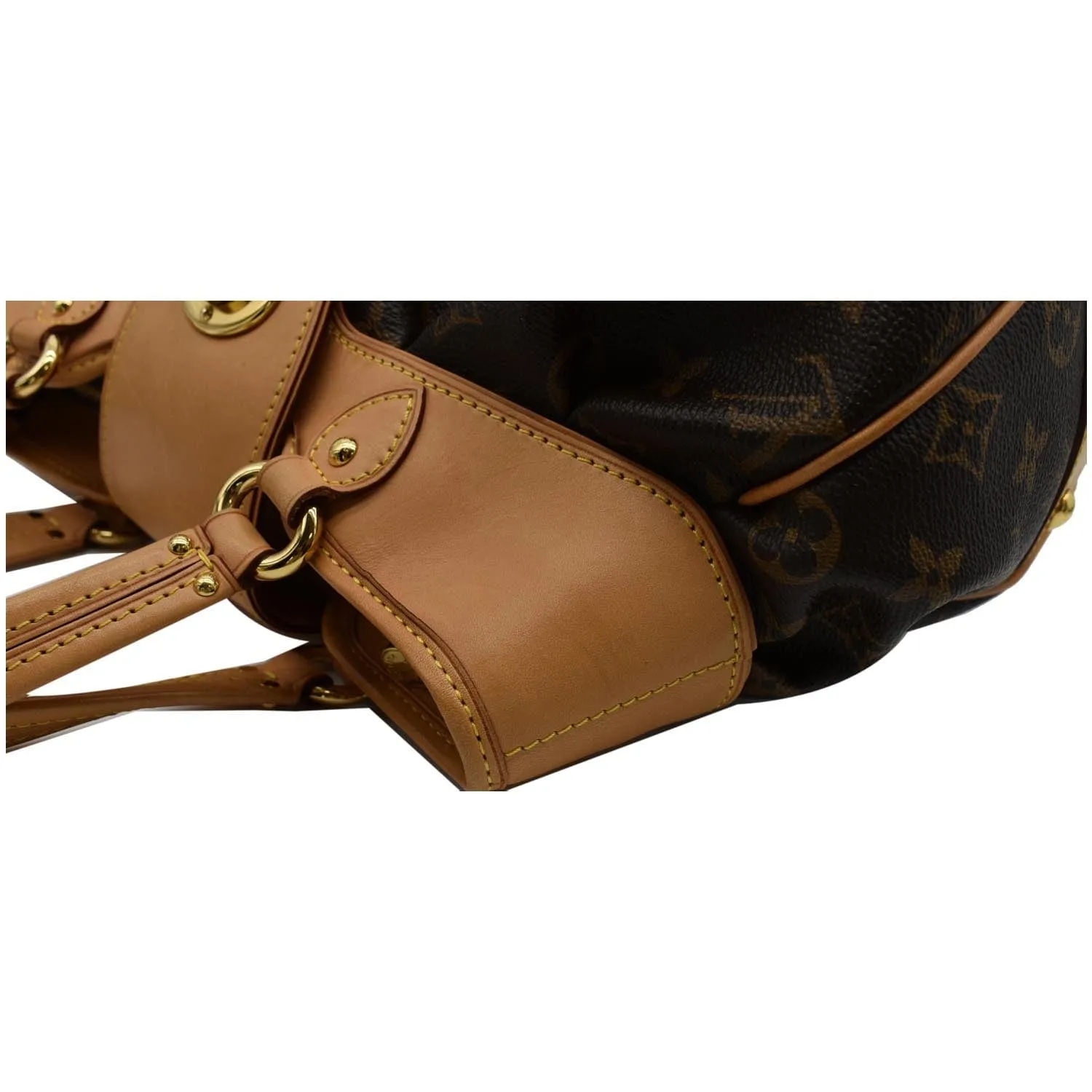 LOUIS VUITTON Boetie PM Monogram Canvas Satchel Bag Brown