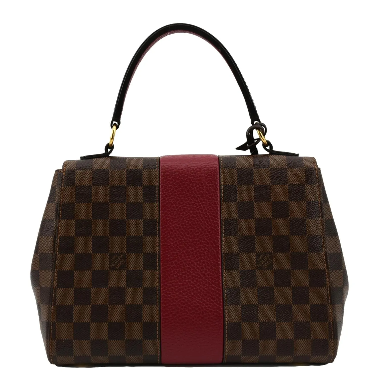 LOUIS VUITTON Bond Street MM Damier Ebene Satchel Bag Bordeaux