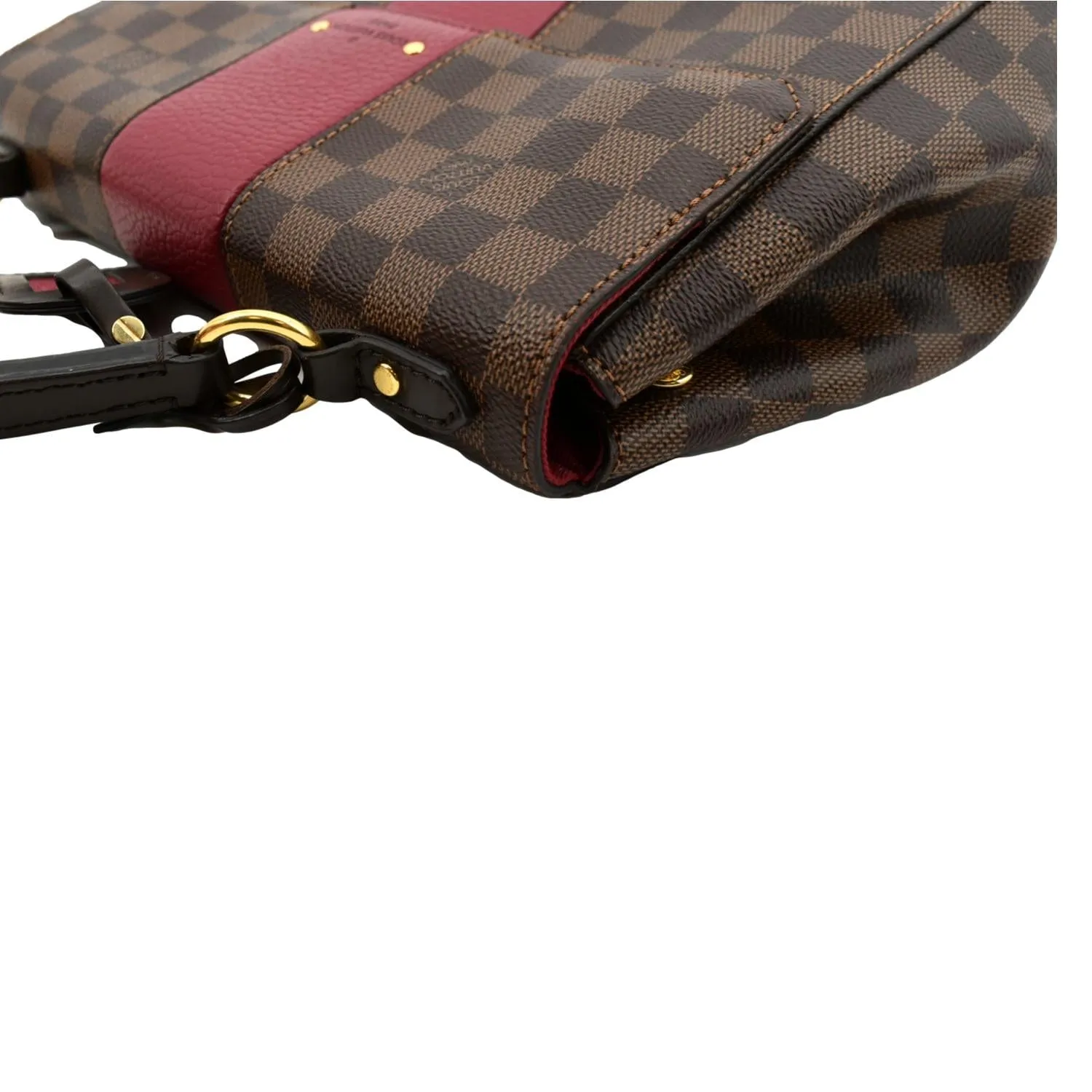 LOUIS VUITTON Bond Street MM Damier Ebene Satchel Bag Bordeaux