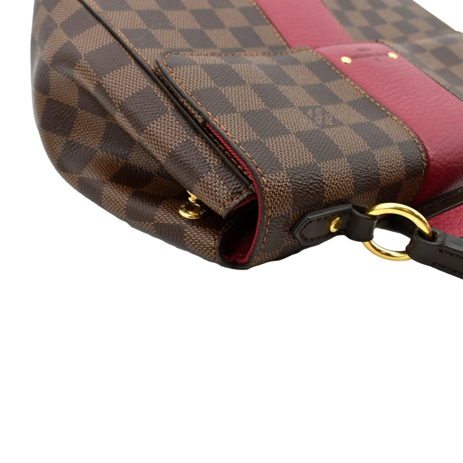 LOUIS VUITTON Bond Street MM Damier Ebene Satchel Bag Bordeaux
