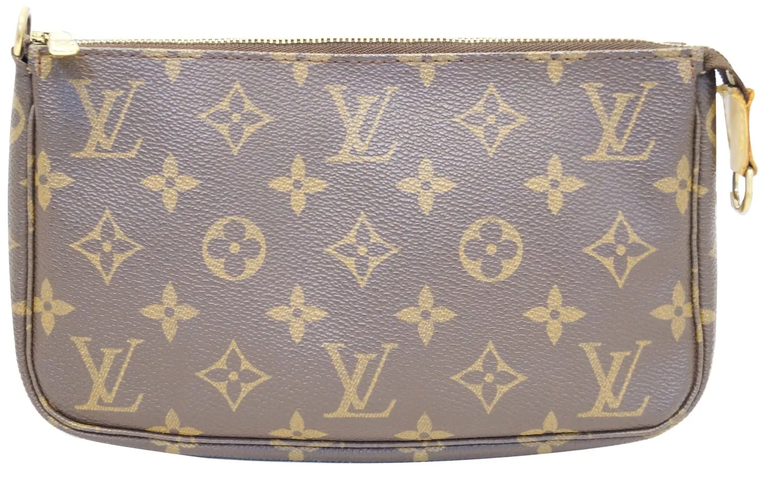 LOUIS VUITTON Brown Monogram Canvas Pochette Accessoires Pouch