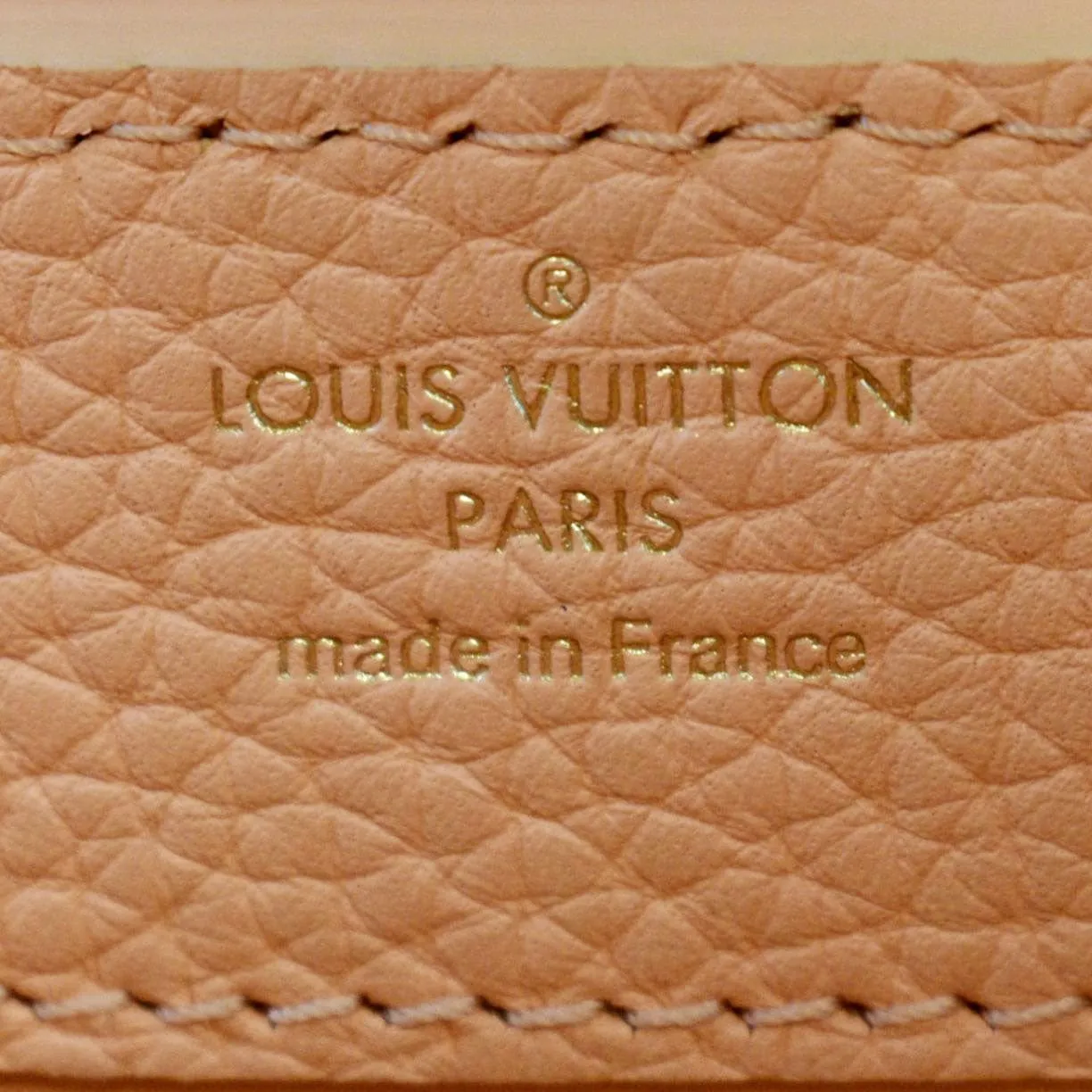 LOUIS VUITTON Capucines Mini Taurillon Python Leather Satchel Bag Topaze