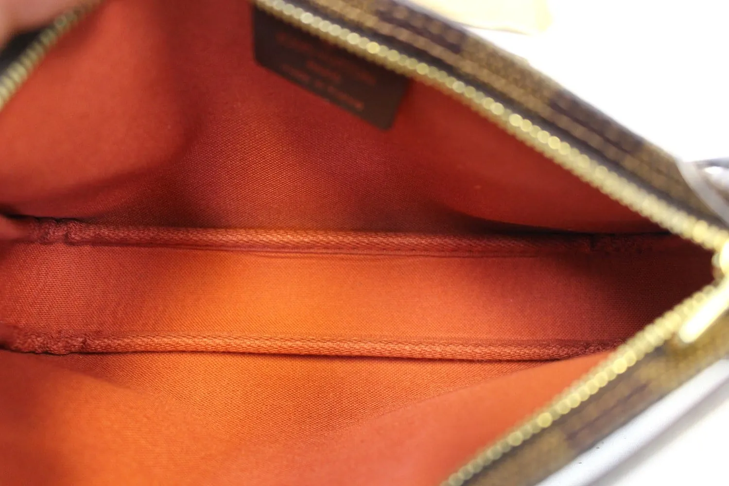 LOUIS VUITTON Damier Ebene Navona Pouch Handbag