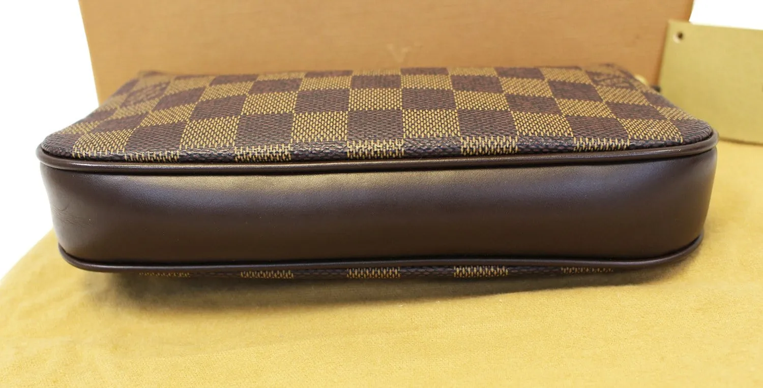LOUIS VUITTON Damier Ebene Navona Pouch Handbag
