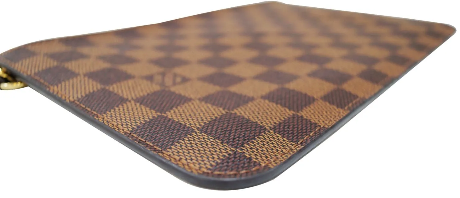 LOUIS VUITTON Damier Ebene Pochette Wristlet Pouch Neverfull MM