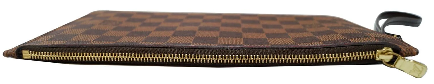 LOUIS VUITTON Damier Ebene Pochette Wristlet Pouch Neverfull MM