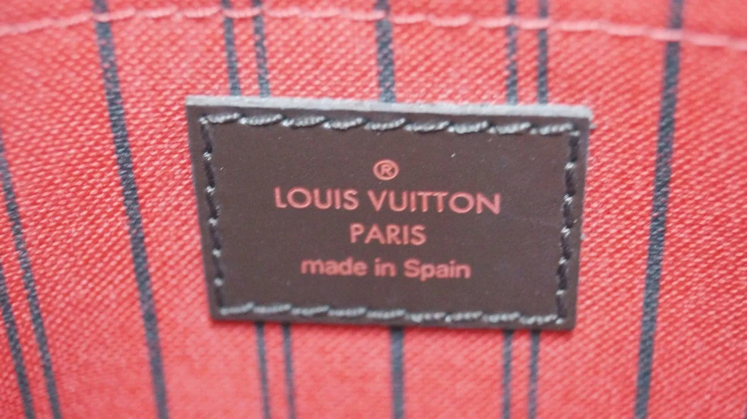 LOUIS VUITTON Damier Ebene Pochette Wristlet Pouch Neverfull MM