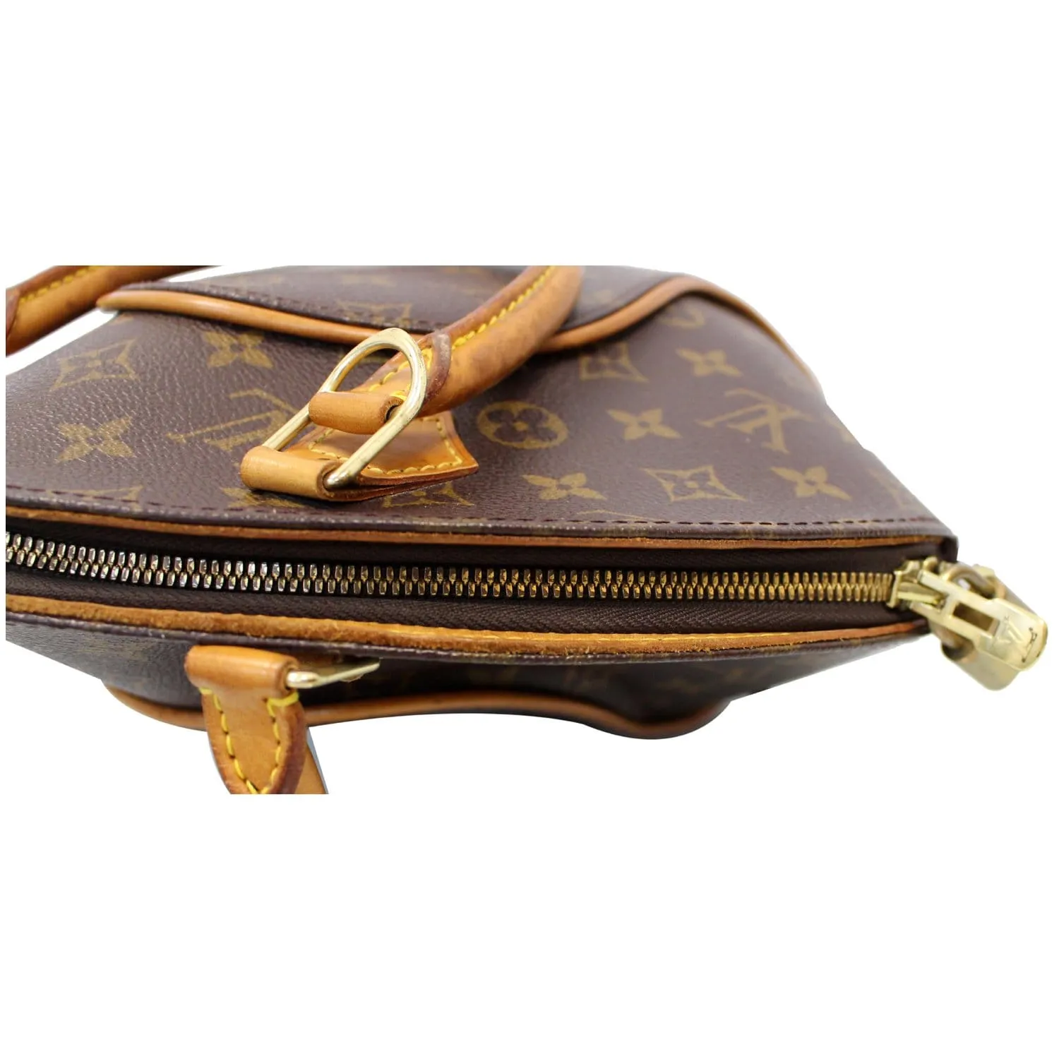 LOUIS VUITTON Ellipse PM Monogram Canvas Satchel Bag Brown