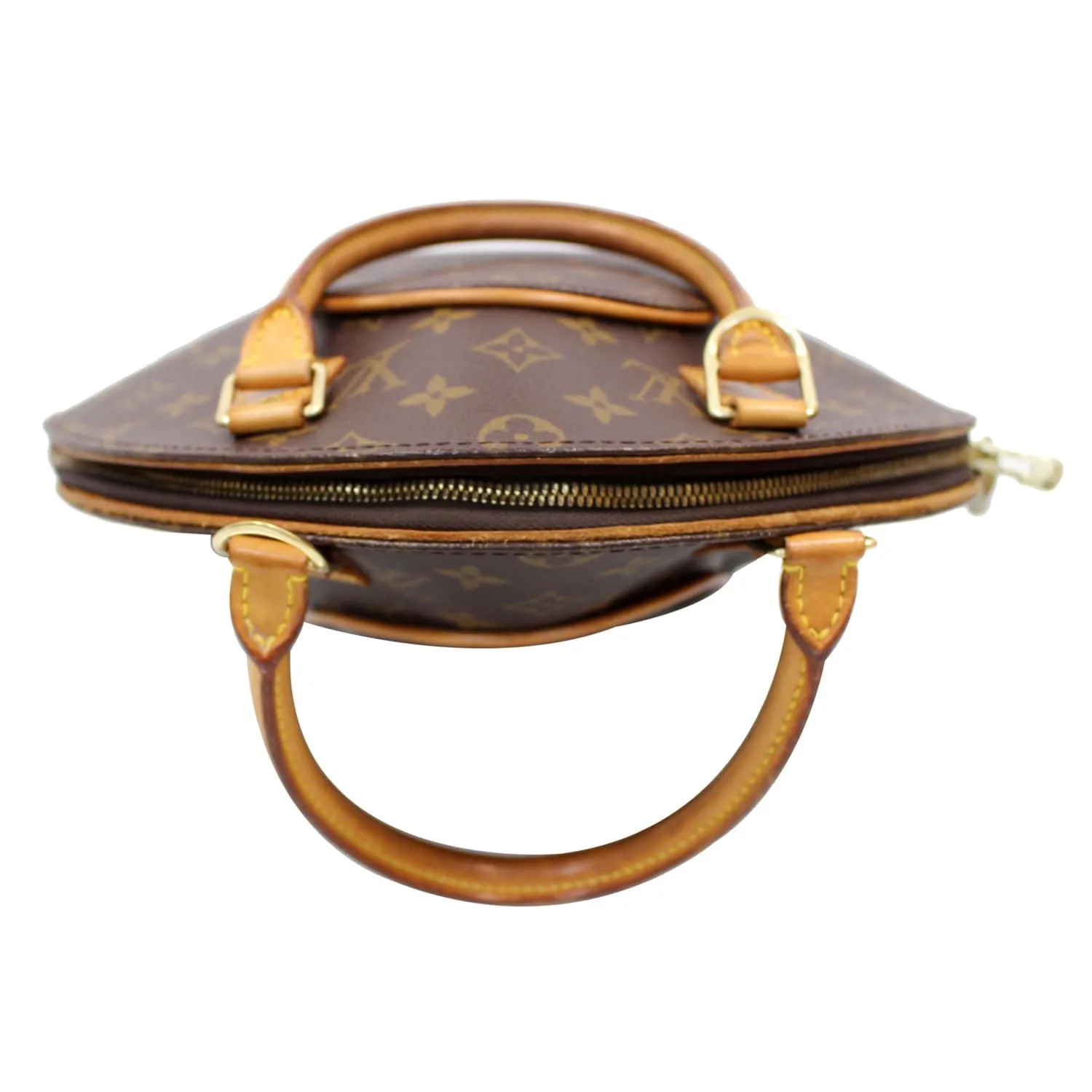 LOUIS VUITTON Ellipse PM Monogram Canvas Satchel Bag Brown