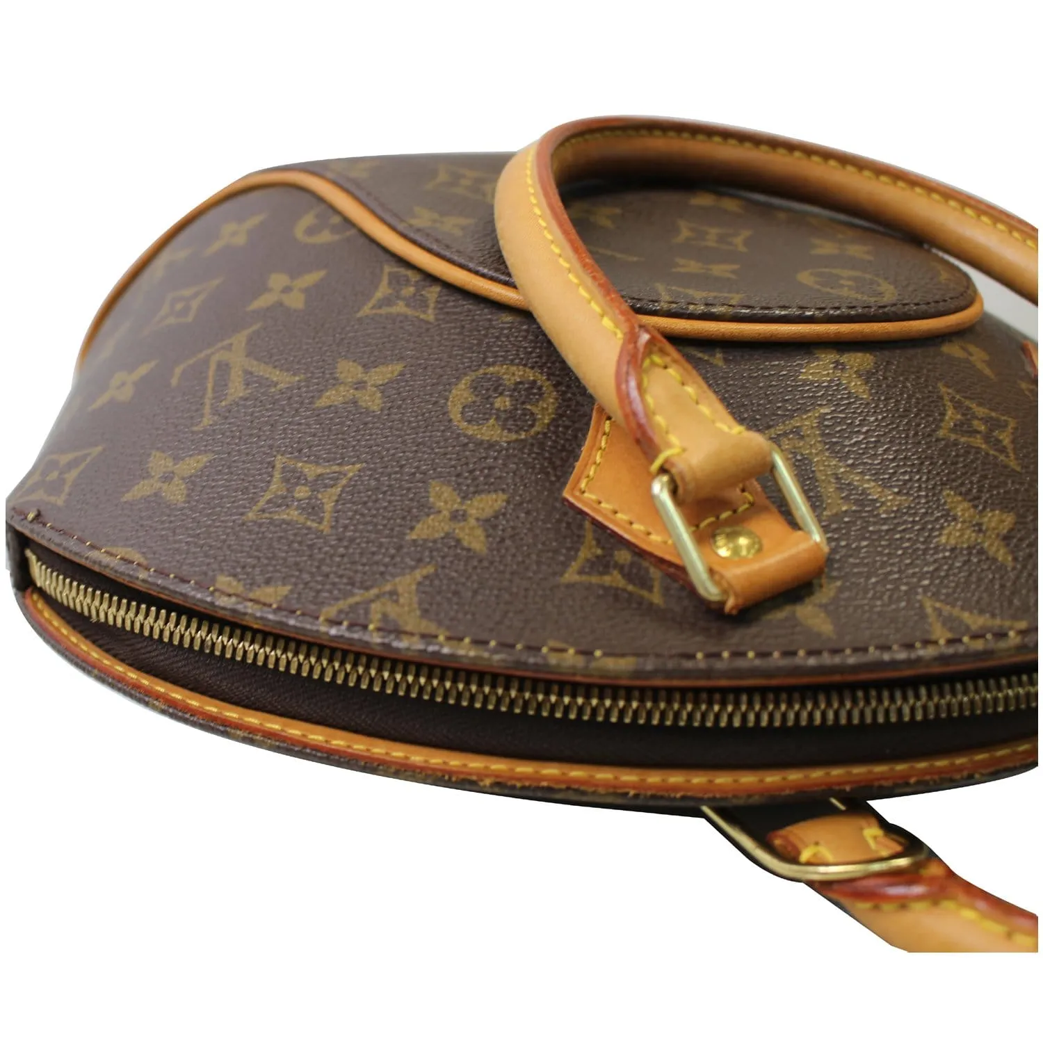 LOUIS VUITTON Ellipse PM Monogram Canvas Satchel Bag Brown