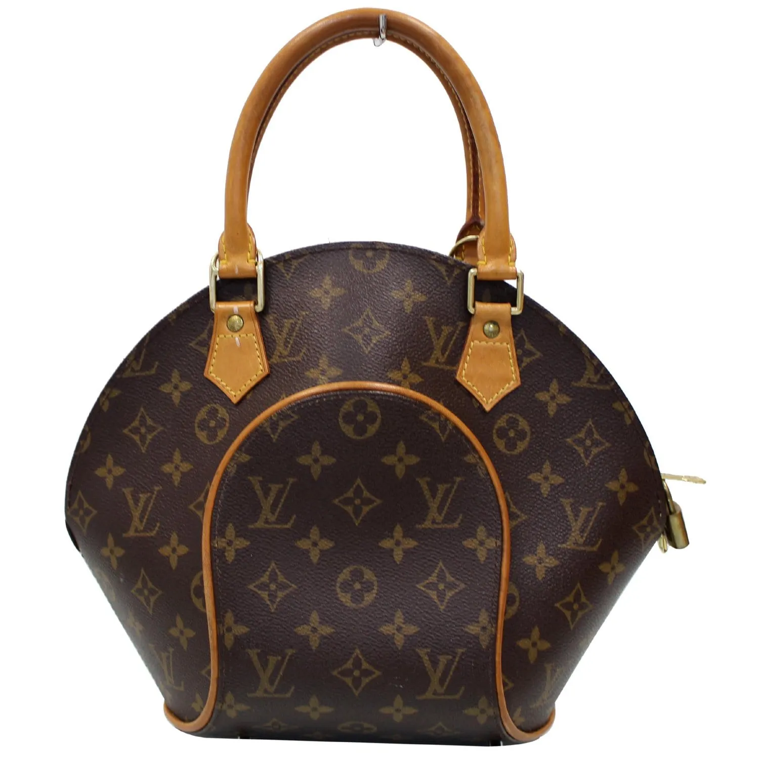 LOUIS VUITTON Ellipse PM Monogram Canvas Satchel Bag Brown