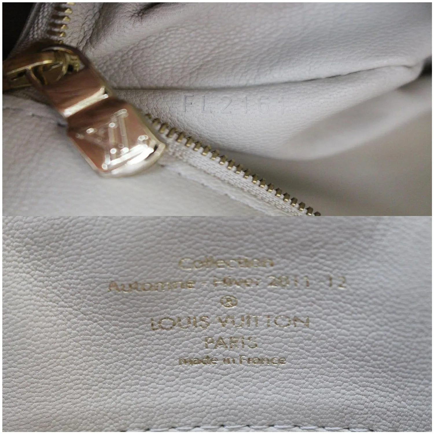LOUIS VUITTON Fetish Lockit Monogram Leather Satchel Bag Brown