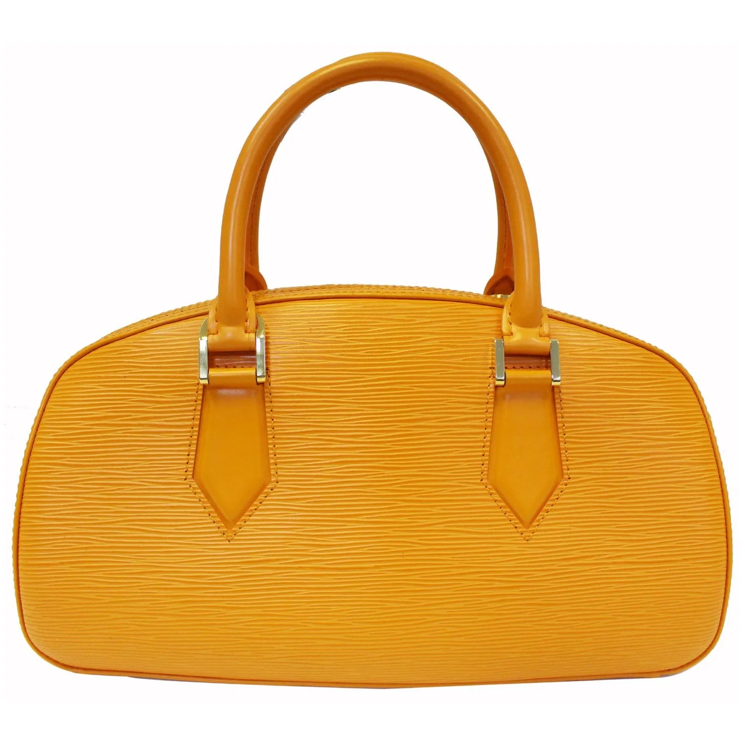 LOUIS VUITTON Jasmine Epi Leather Satchel Bag Yellow