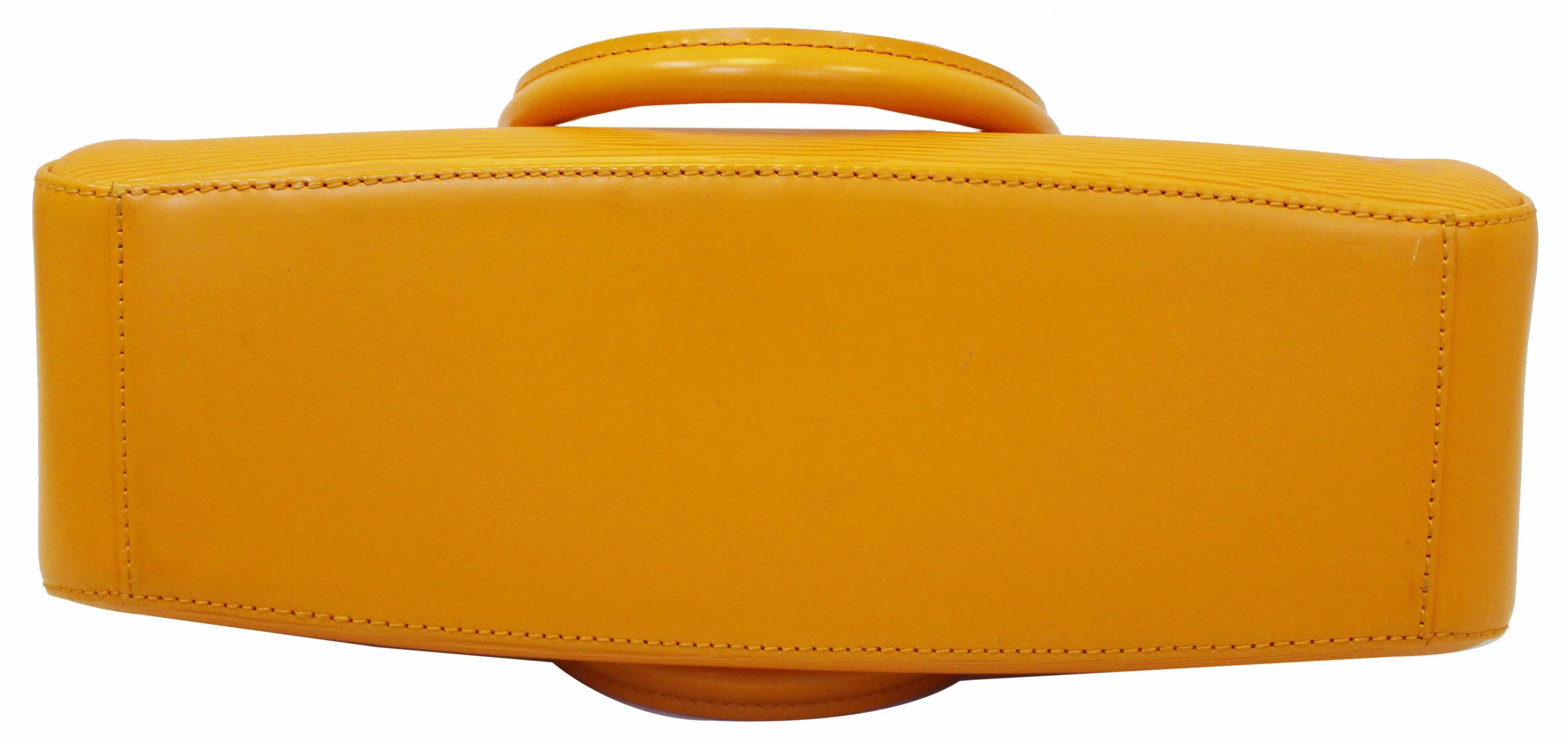 LOUIS VUITTON Jasmine Epi Leather Satchel Bag Yellow
