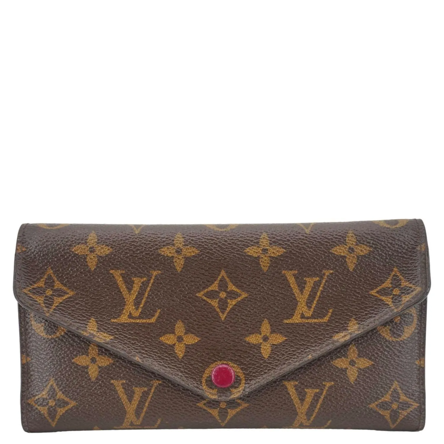 LOUIS VUITTON Josephine Monogram Canvas Wallet Brown