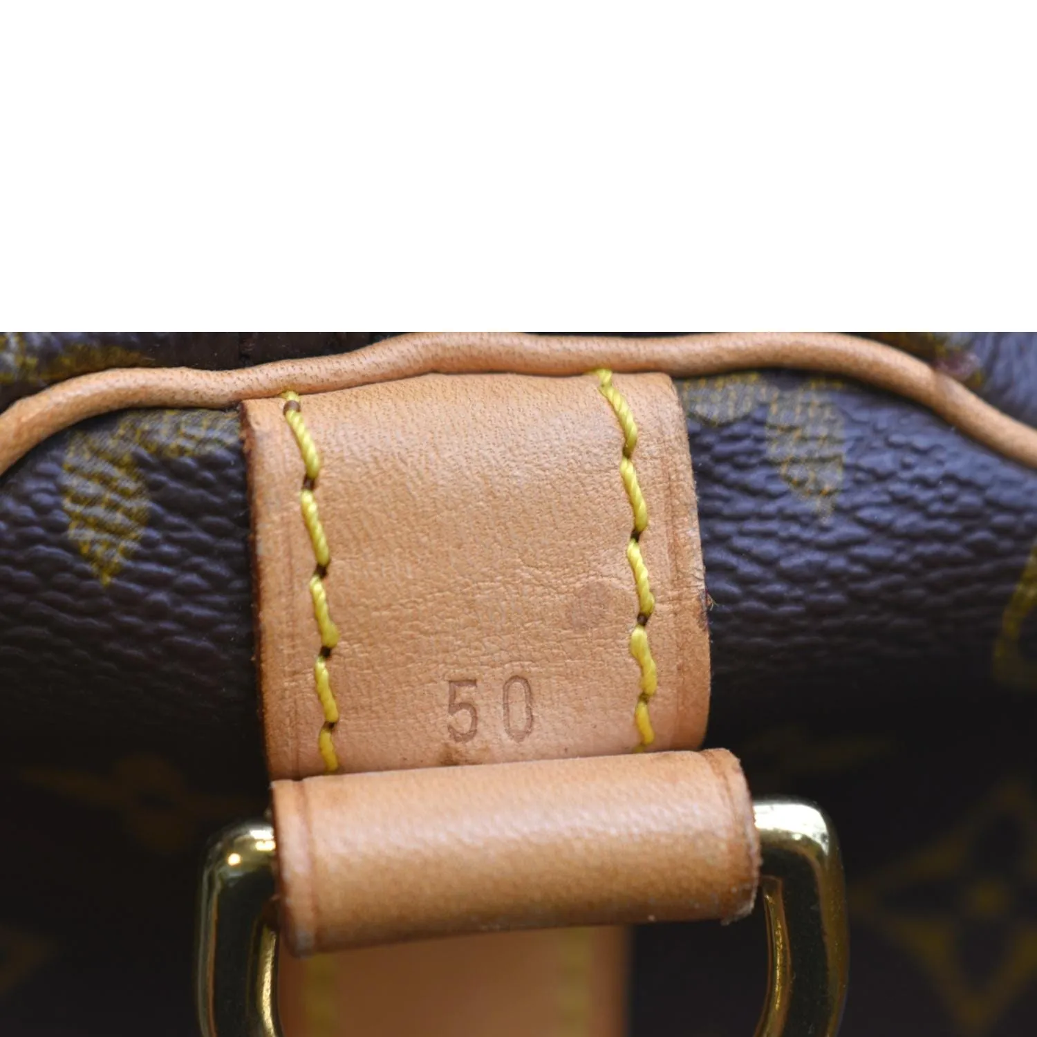 LOUIS VUITTON Keepall 50 Monogram Canvas Travel Bag Brown