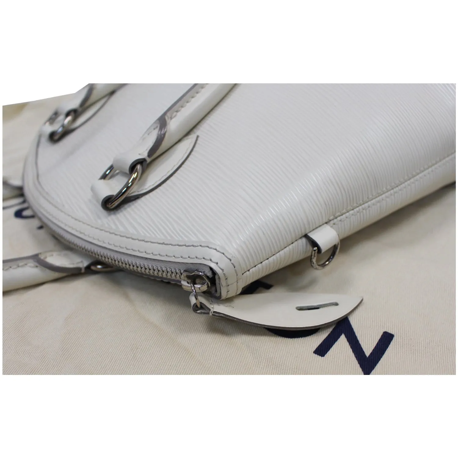 LOUIS VUITTON Lockit Epi Leather Satchel Bag Ivory