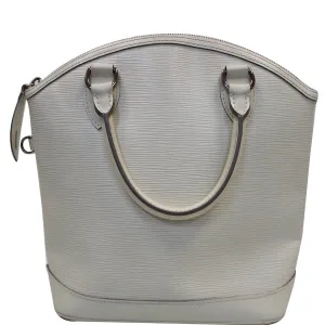 LOUIS VUITTON Lockit Epi Leather Satchel Bag Ivory