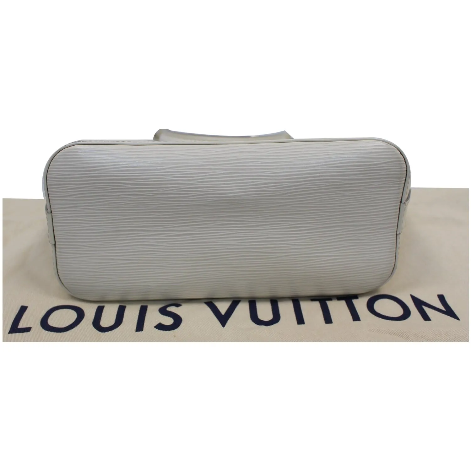 LOUIS VUITTON Lockit Epi Leather Satchel Bag Ivory