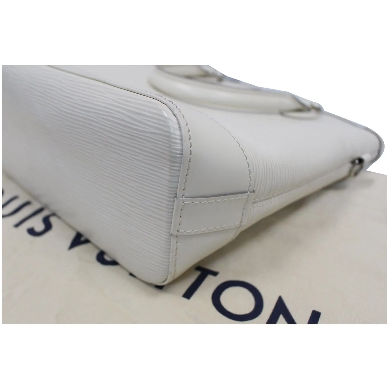 LOUIS VUITTON Lockit Epi Leather Satchel Bag Ivory