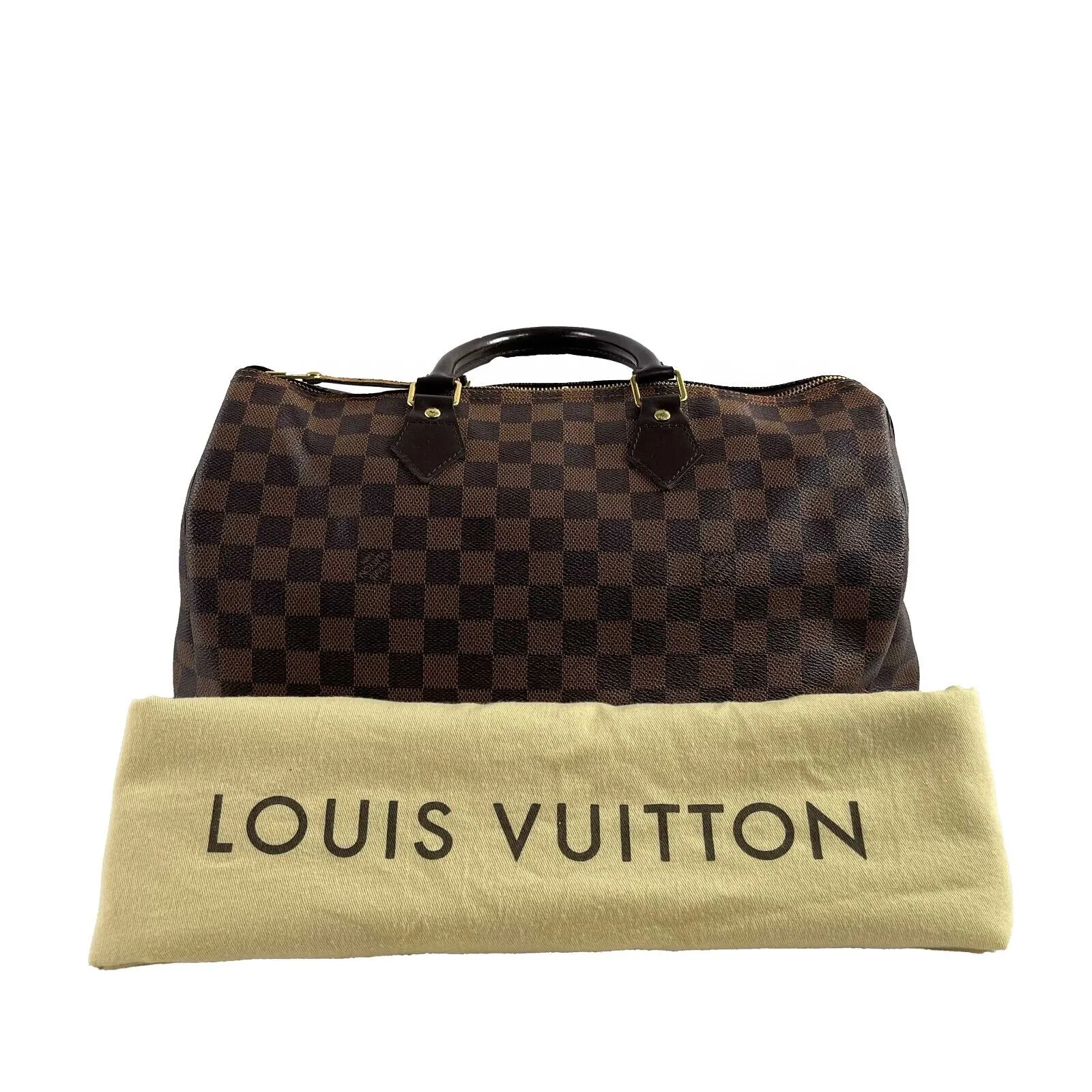 Louis Vuitton - LV Speedy 35 Damier Ebene Canvas - Top Handle Bag / Satchel