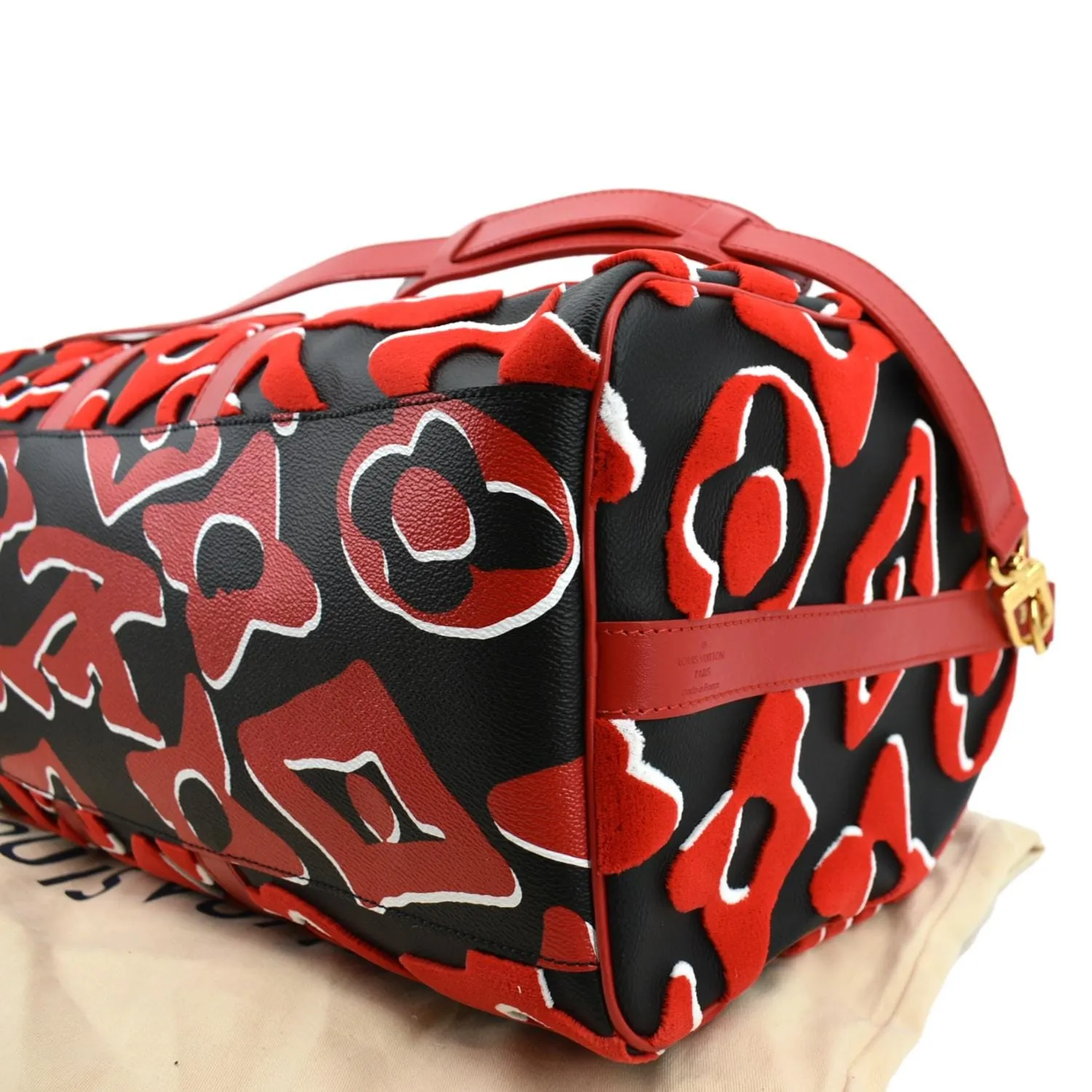 LOUIS VUITTON LVxUF Keepall Bandouliere 45 Tufted Monogram Satchel Bag Bicolor
