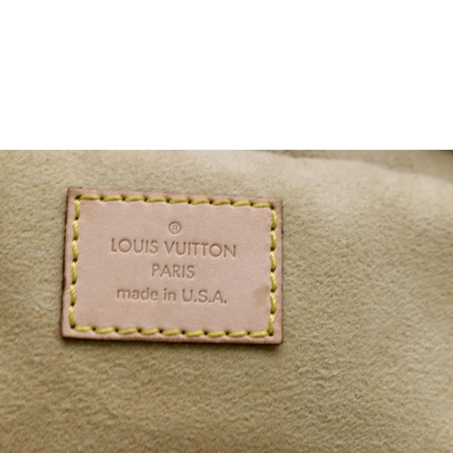 LOUIS VUITTON Manhattan PM Monogram Canvas Satchel Bag Brown