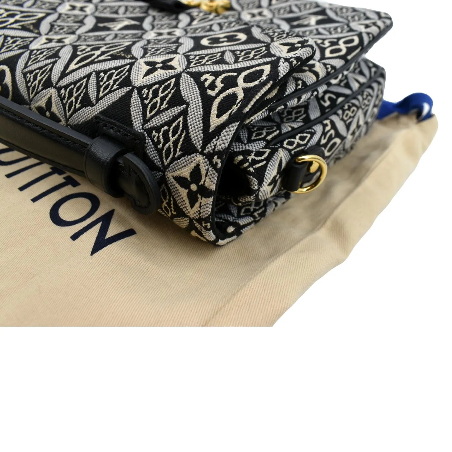 LOUIS VUITTON Metis Pochette Jacquard Since1854 Leather Top Handle Satchel Bag Grey  - New Year Deals
