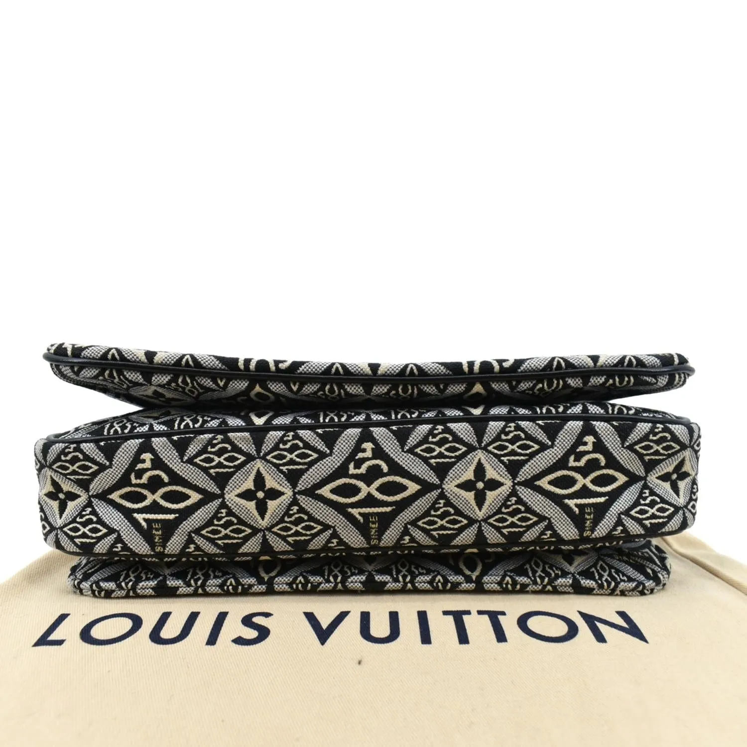 LOUIS VUITTON Metis Pochette Jacquard Since1854 Leather Top Handle Satchel Bag Grey  - New Year Deals