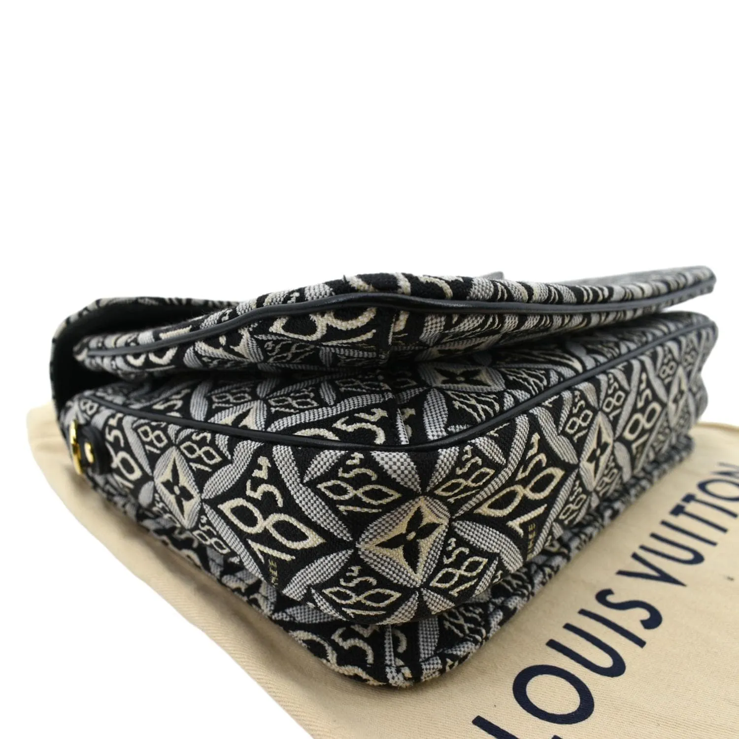 LOUIS VUITTON Metis Pochette Jacquard Since1854 Leather Top Handle Satchel Bag Grey  - New Year Deals