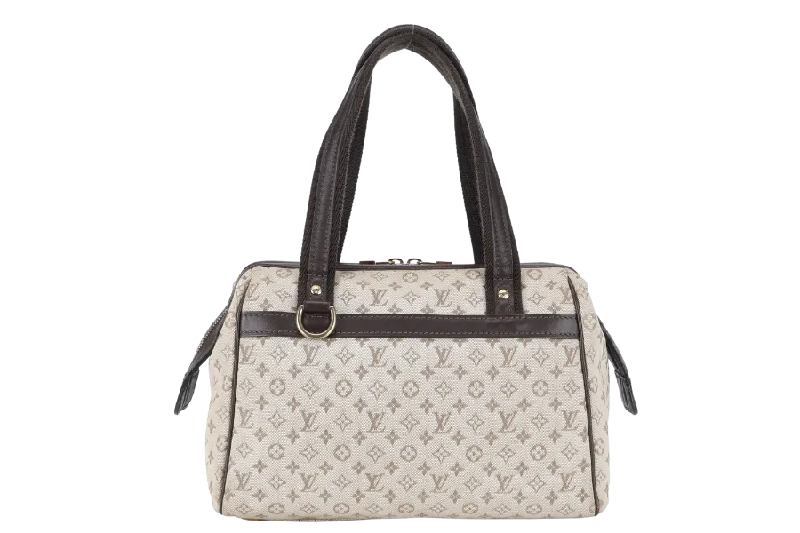LOUIS VUITTON MINI JOSEPHINE PM BEIGE MINI LIN CANVAS GOLD HARDWARE NO DUST COVER