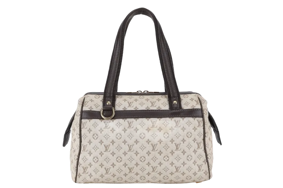 LOUIS VUITTON MINI JOSEPHINE PM BEIGE MINI LIN CANVAS GOLD HARDWARE NO DUST COVER