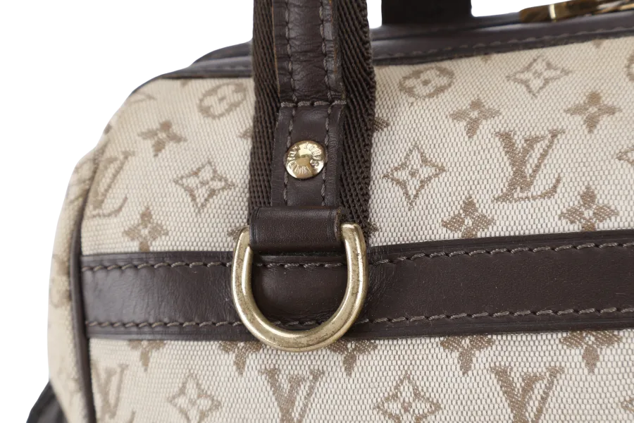LOUIS VUITTON MINI JOSEPHINE PM BEIGE MINI LIN CANVAS GOLD HARDWARE NO DUST COVER