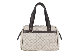 LOUIS VUITTON MINI JOSEPHINE PM BEIGE MINI LIN CANVAS GOLD HARDWARE NO DUST COVER