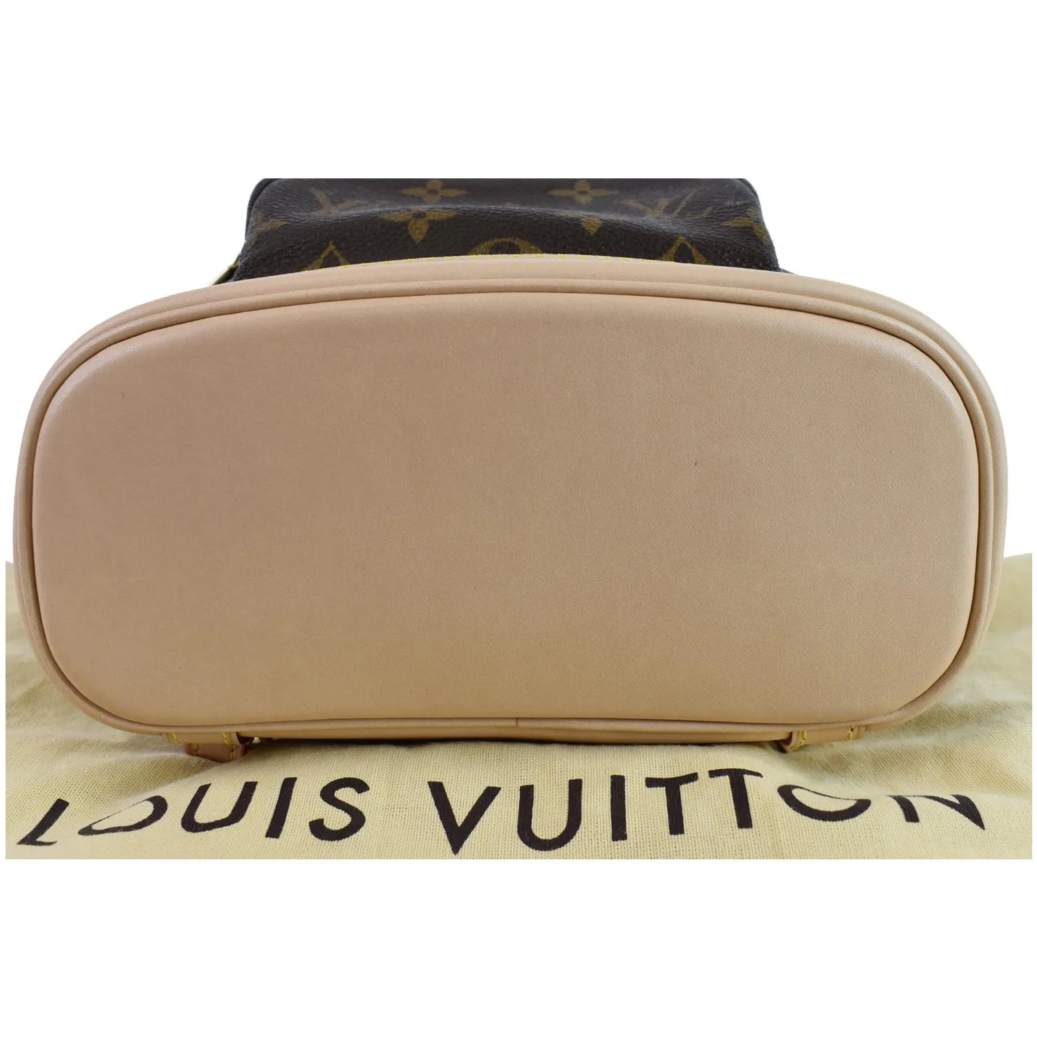 LOUIS VUITTON Mini Montsouris Monogram Canvas Backpack Bag Brown