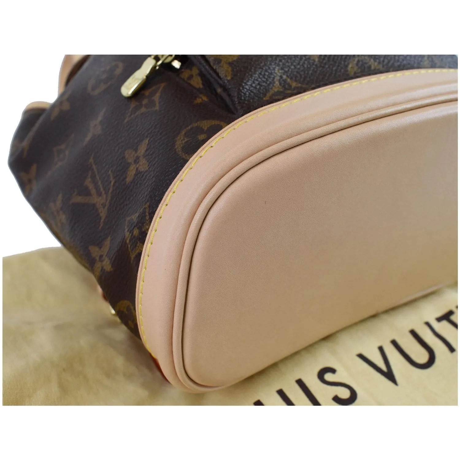 LOUIS VUITTON Mini Montsouris Monogram Canvas Backpack Bag Brown