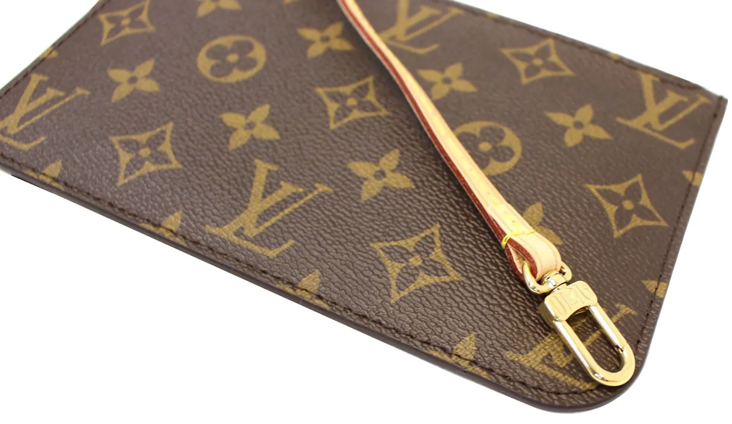 LOUIS VUITTON Monogram Canvas Pochette Wristlet Neverfull MM
